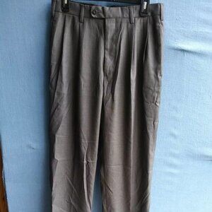 Perry Ellis Portfolio Men's Gray Cuffed Dress Pants Size 32x32 C1